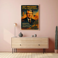 39th President of the United States Wall Art Print PosterGoat
