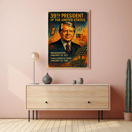 39th President of the United States Wall Art Print PosterGoat