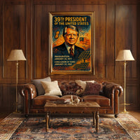 39th President of the United States Wall Art Print PosterGoat