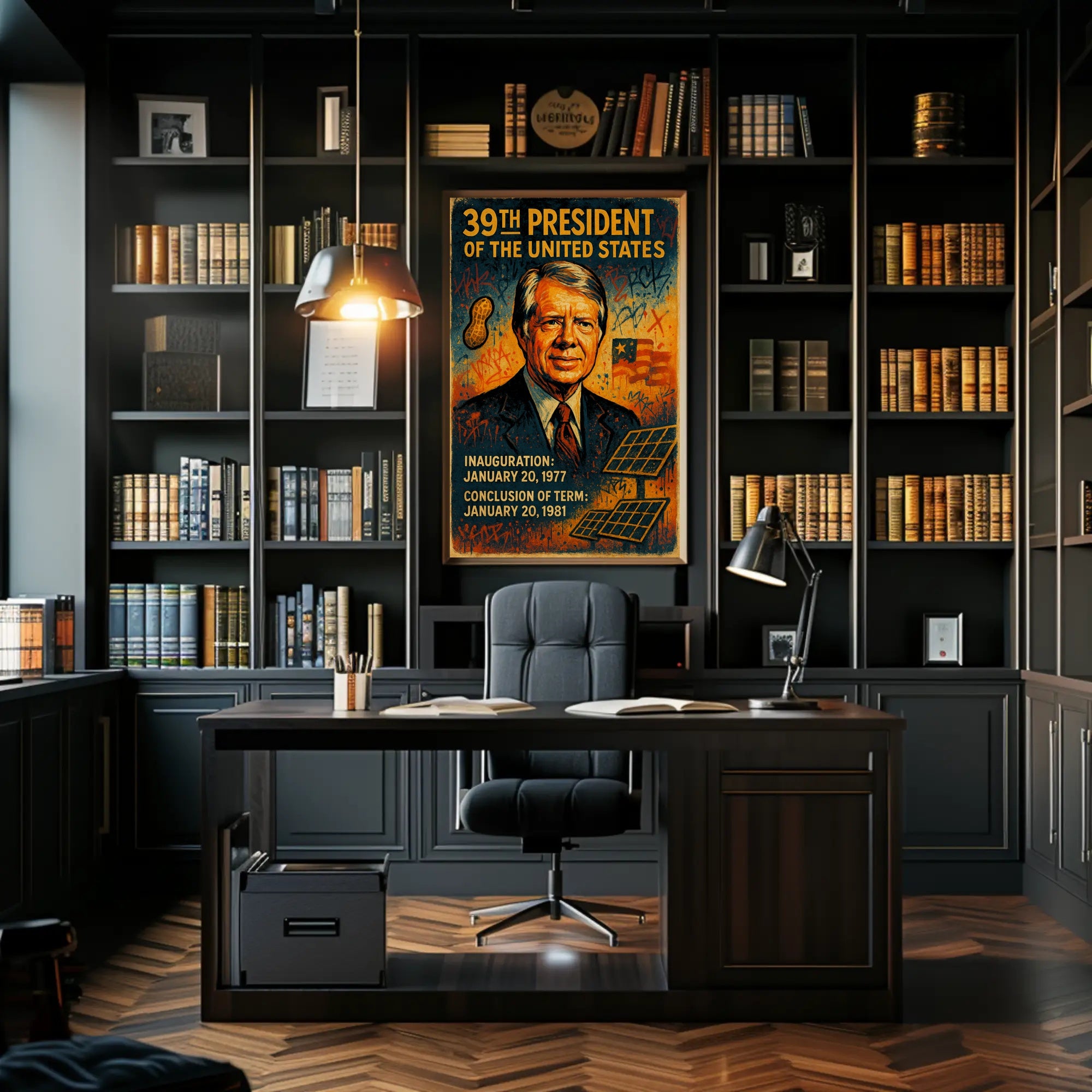 39th President of the United States Wall Art Print PosterGoat