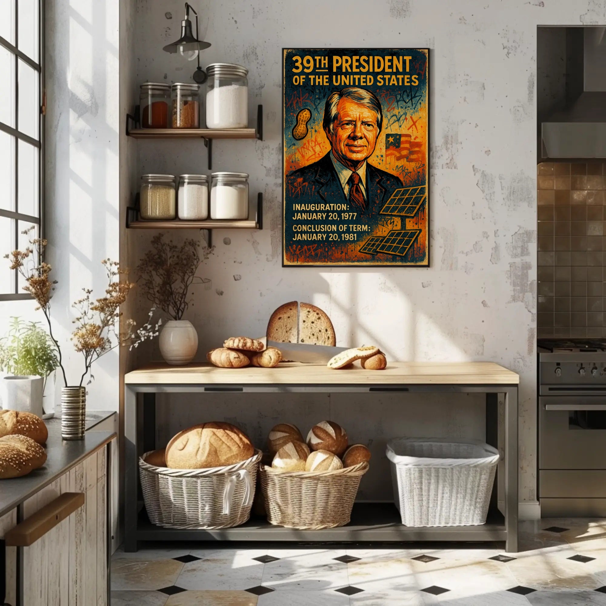 39th President of the United States Wall Art Print PosterGoat