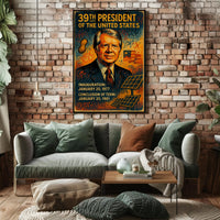 39th President of the United States Wall Art Print PosterGoat