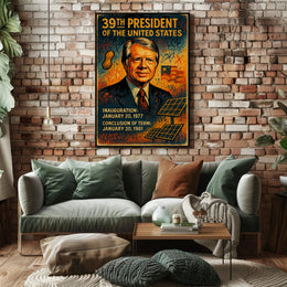 39th President of the United States Wall Art Print PosterGoat