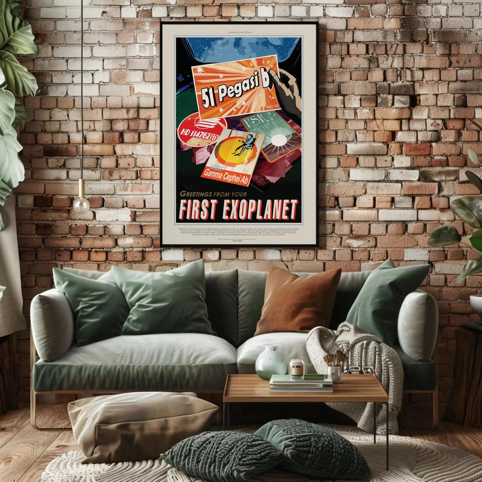 51 Pegasi B Exoplanet Futuristic Sci-Fi Poster PosterGoat