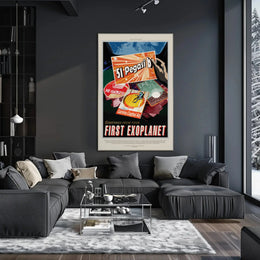 51 Pegasi B Exoplanet Futuristic Sci-Fi Poster PosterGoat