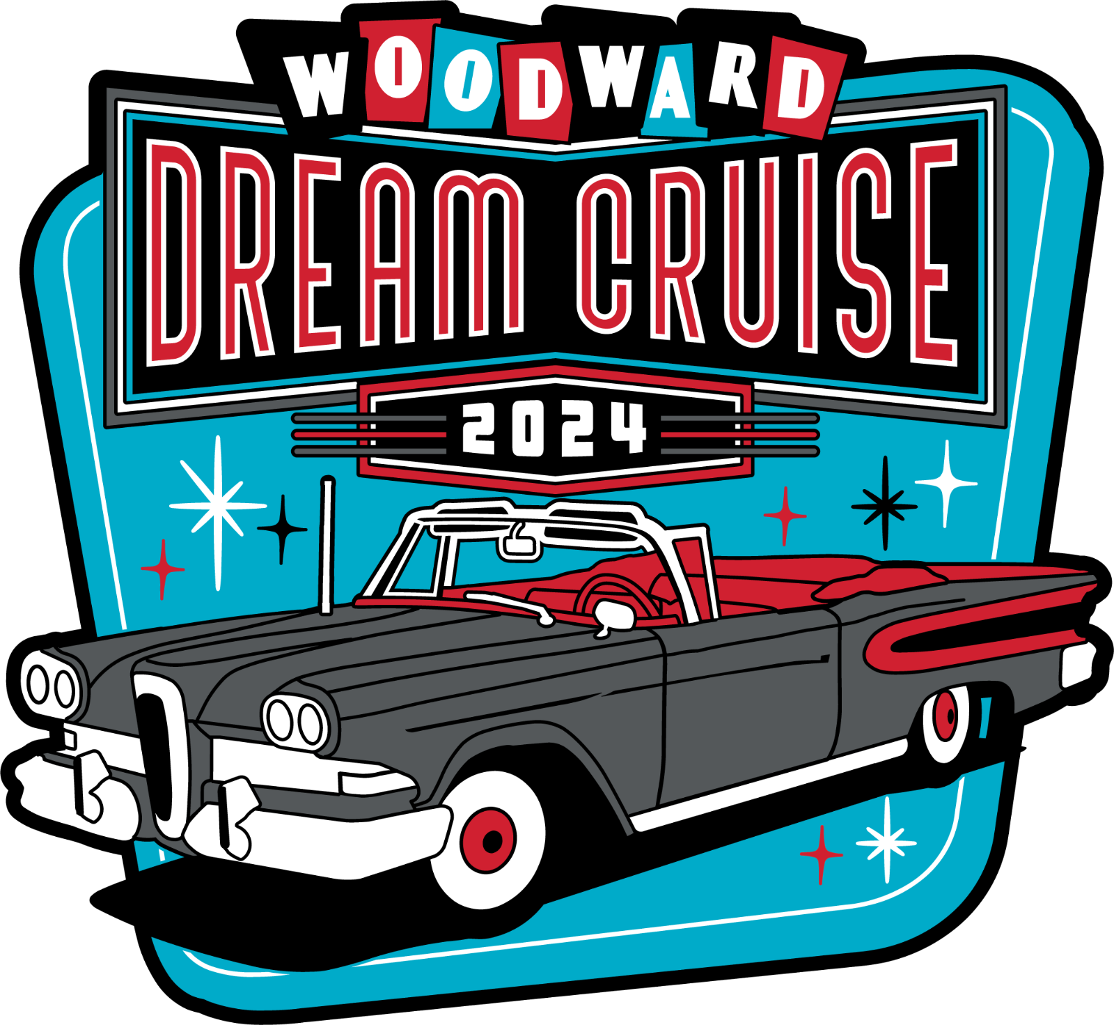2024 Official Woodward Dream Cruise MAGNET WDC