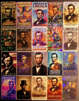Abraham Lincoln President of the United States x20 Card Lot (no dupes)