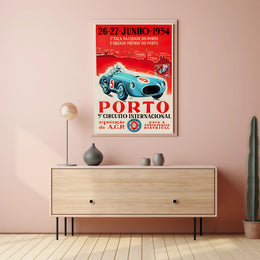 5th International Circuit Porto 1954 Vintage Art Print PosterGoat
