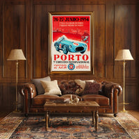 5th International Circuit Porto 1954 Vintage Art Print PosterGoat
