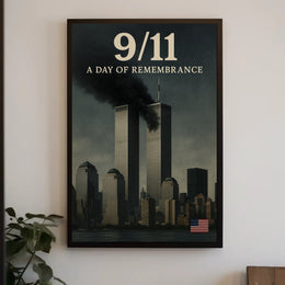 9/11 A Day of Remembrance Wall Art Print PosterGoat