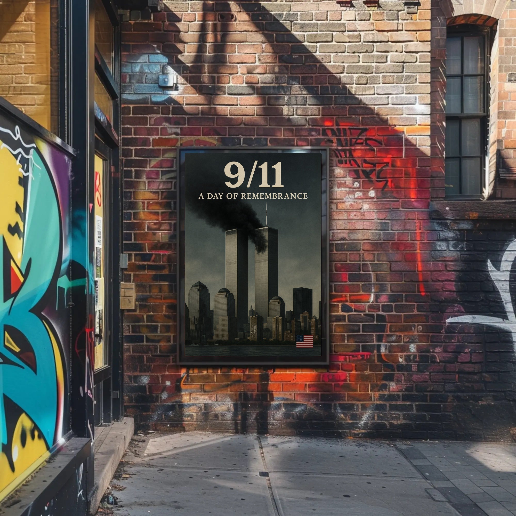 9/11 A Day of Remembrance Wall Art Print PosterGoat