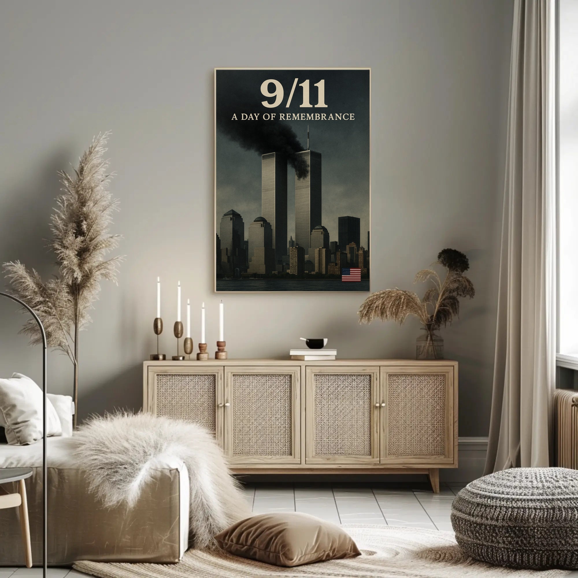 9/11 A Day of Remembrance Wall Art Print PosterGoat