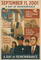 9/11 Remembrance Vintage Poster with Historical Significance PosterGoat