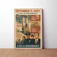 9/11 Remembrance Vintage Poster with Historical Significance PosterGoat