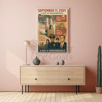 9/11 Remembrance Vintage Poster with Historical Significance PosterGoat