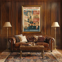 9/11 Remembrance Vintage Poster with Historical Significance PosterGoat