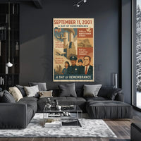 9/11 Remembrance Vintage Poster with Historical Significance PosterGoat