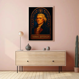 Thomas Jefferson 18th Century Dignitary Portrait Historical Poster