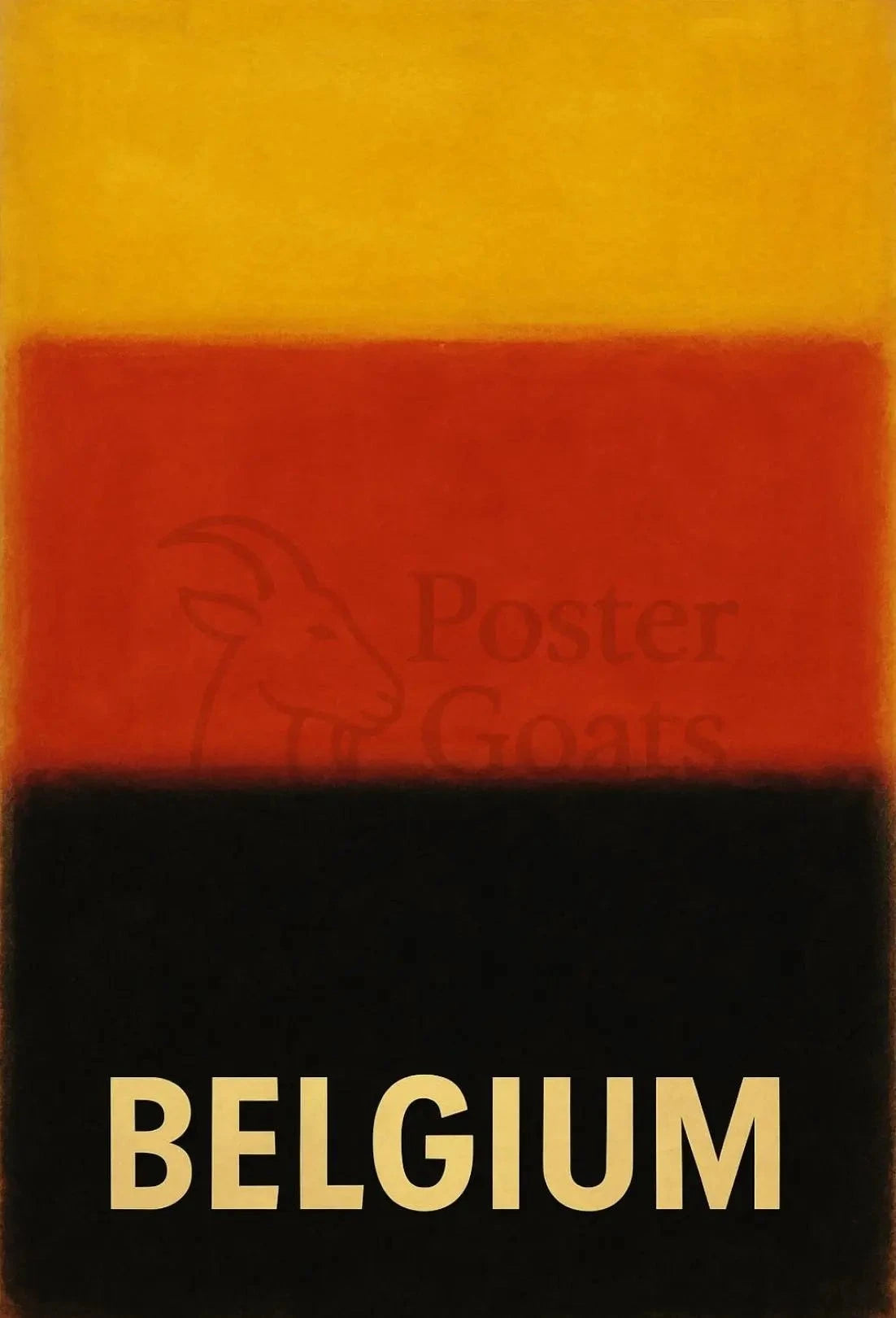 Belgium National Pride Abstract Art Poster