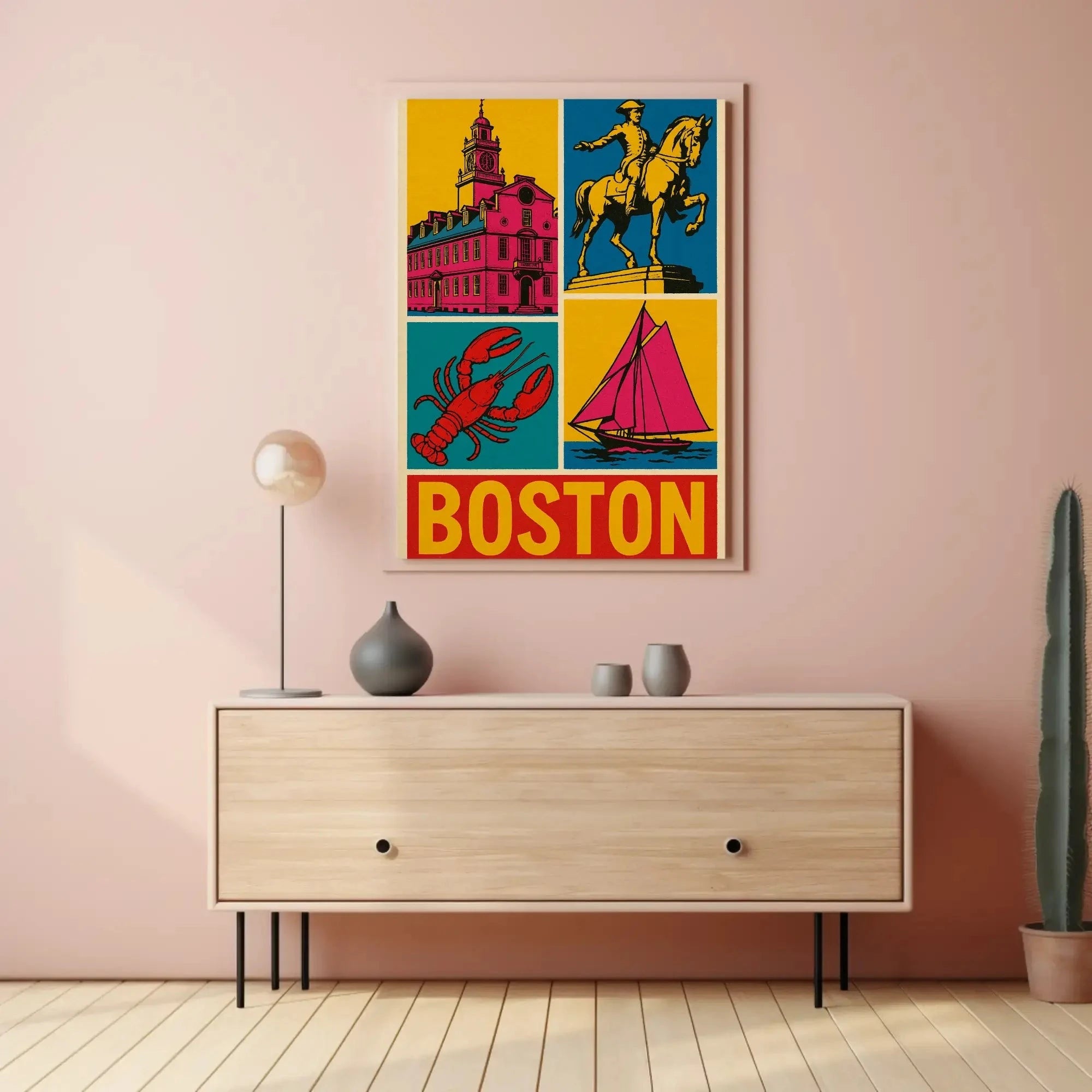 Boston's Vibrant Historical and Maritime Cultural Heritage Poster