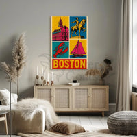 Boston's Vibrant Historical and Maritime Cultural Heritage Poster