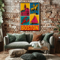 Boston's Vibrant Historical and Maritime Cultural Heritage Poster