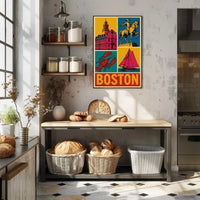 Boston's Vibrant Historical and Maritime Cultural Heritage Poster