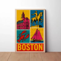 Boston's Vibrant Historical and Maritime Cultural Heritage Poster
