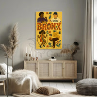 Bronx Culture Celebration Vibrant Poster Retro Wall Art