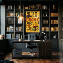 Bronx Culture Celebration Vibrant Poster Retro Wall Art