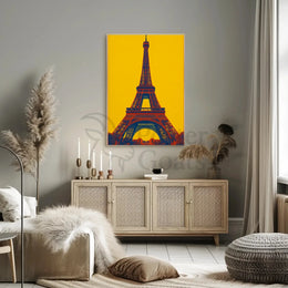Eiffel Tower Pop Art Vibe Artistic Poster