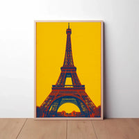 Eiffel Tower Pop Art Vibe Artistic Poster