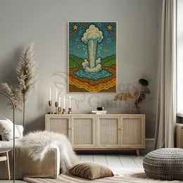 Geyser Eruption in Wonderland National Park Poster