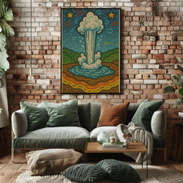 Geyser Eruption in Wonderland National Park Poster