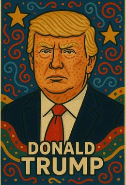 Bold Iconic Figure Pop Culture Art Poster