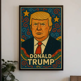 Bold Iconic Figure Pop Culture Art Poster