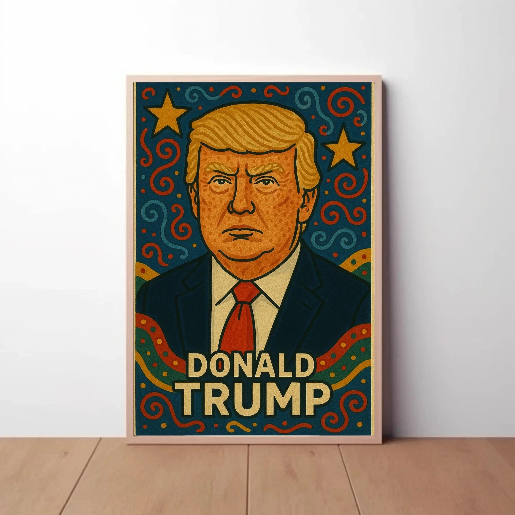 Bold Iconic Figure Pop Culture Art Poster