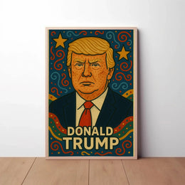 Bold Iconic Figure Pop Culture Art Poster