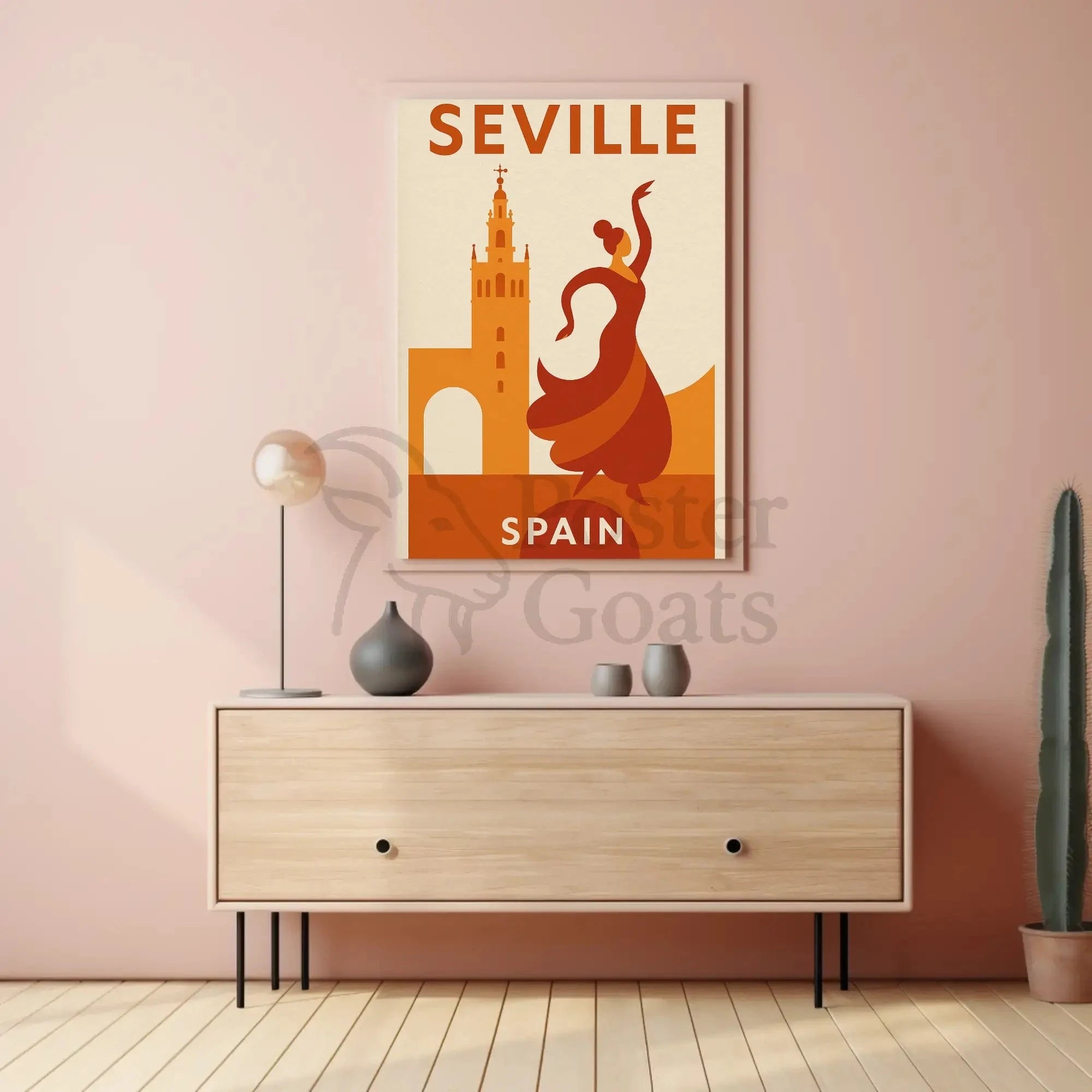 Seville Flamenco Dance Cultural Heritage Poster