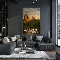Garden of the Gods Colorado Travel Poster