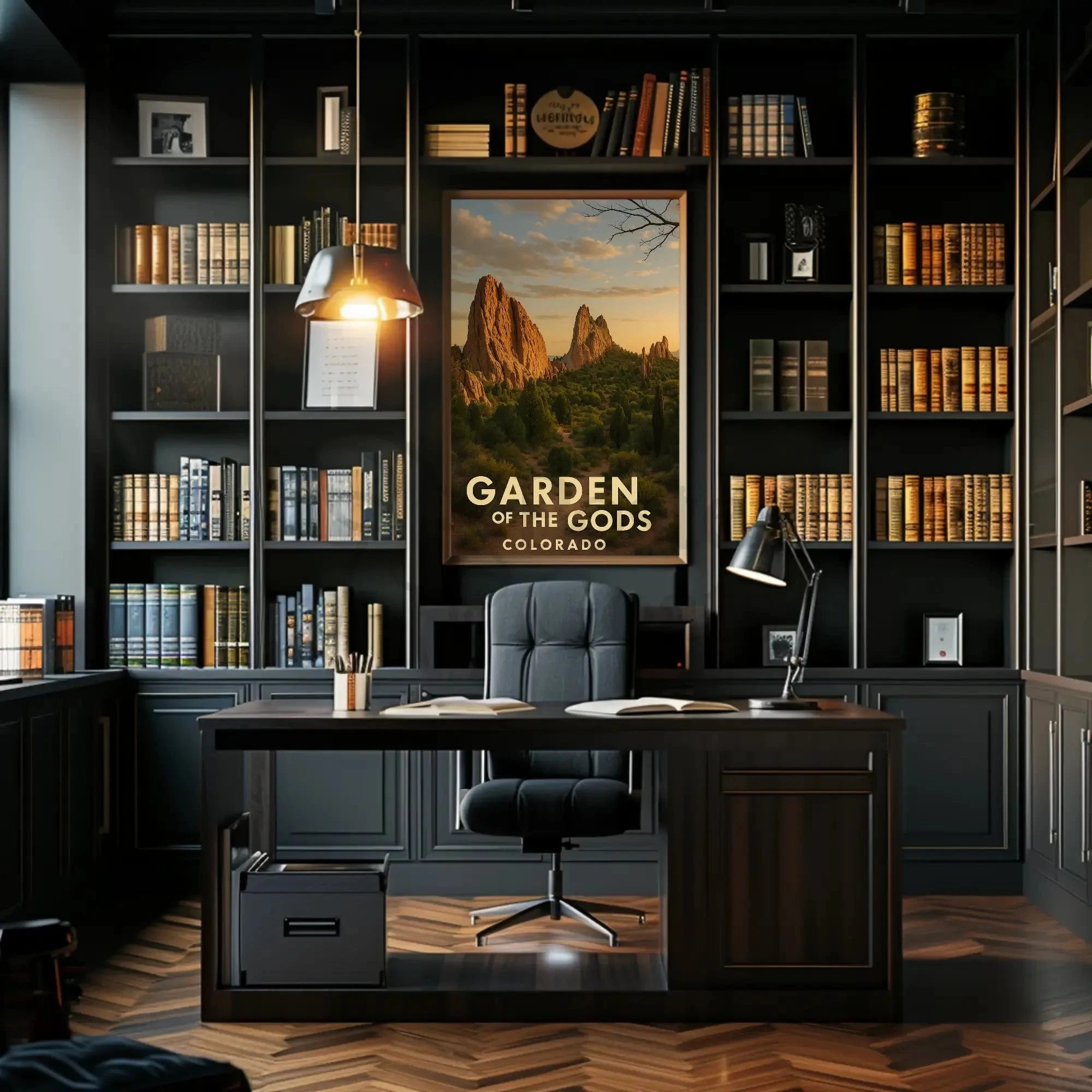 Garden of the Gods Colorado Travel Poster