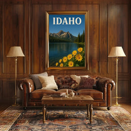 Idaho Tranquility Scenic Landscape National Park Poster