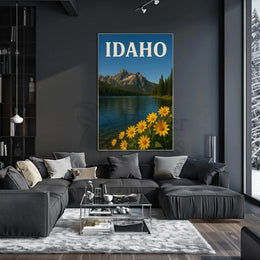 Idaho Tranquility Scenic Landscape National Park Poster