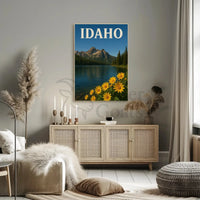 Idaho Tranquility Scenic Landscape National Park Poster