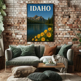Idaho Tranquility Scenic Landscape National Park Poster