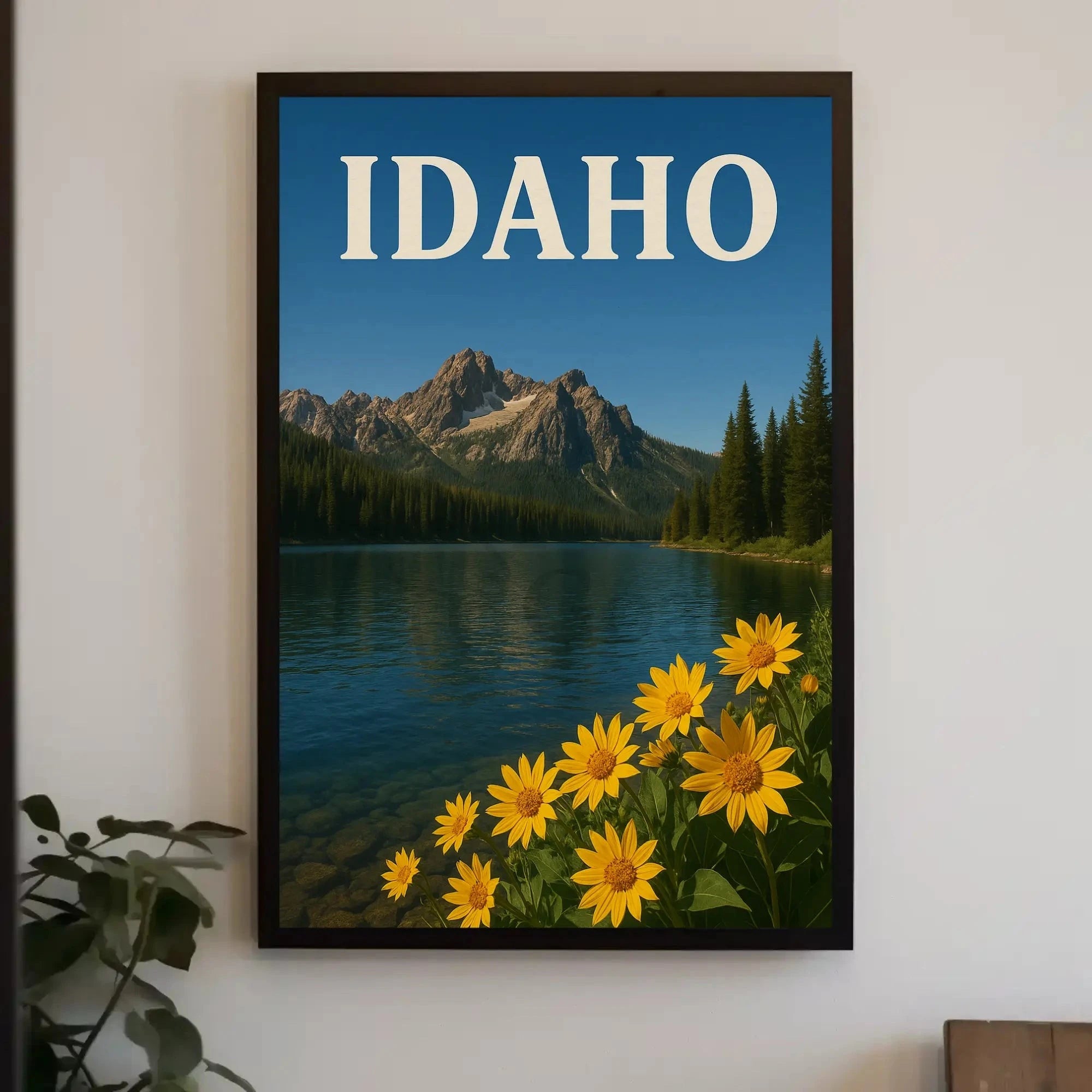 Idaho Tranquility Scenic Landscape National Park Poster
