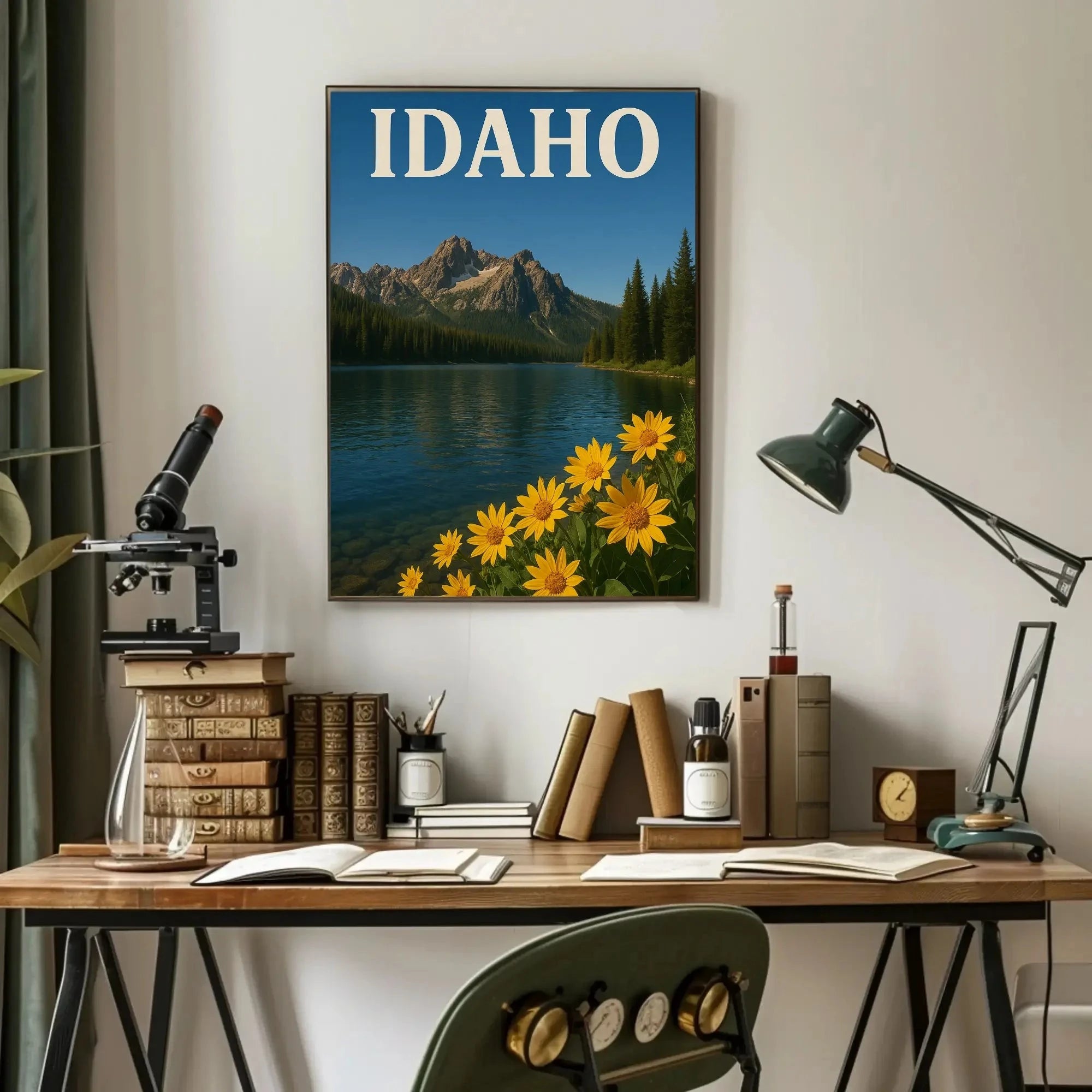 Idaho Tranquility Scenic Landscape National Park Poster