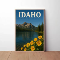 Idaho Tranquility Scenic Landscape National Park Poster