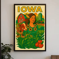 Iowa's Agricultural Heritage Celebrated in Cultural or Heritage Poster