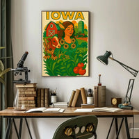 Iowa's Agricultural Heritage Celebrated in Cultural or Heritage Poster